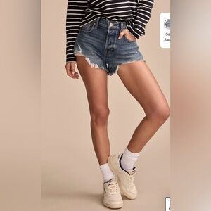 Lucky Brand High-Rise Mom Denim Shorts, Size 6/28